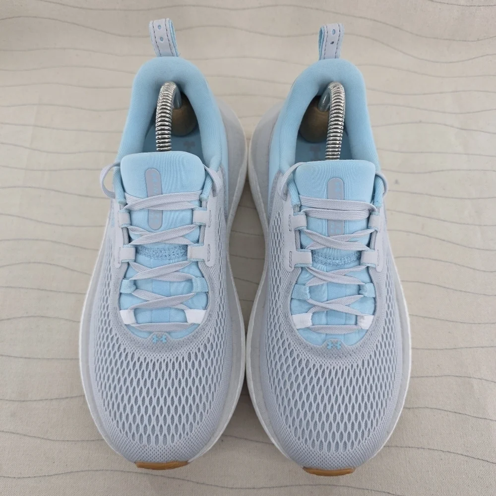 Under Armour Womens Infinite Elite 2 UA Halo Gray Blue Running Shoes Size 8 EUC